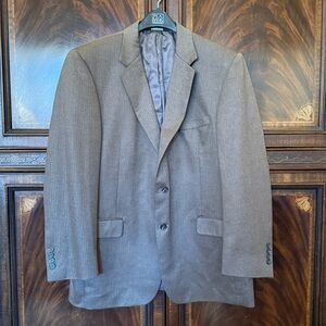 Jos. A. Bank Signature Collection Sport Coat - Tan Herringbone Silk Camel hair